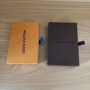 Set of 2 Empty LOUIS VUITTON Gift Boxes Brown Orange